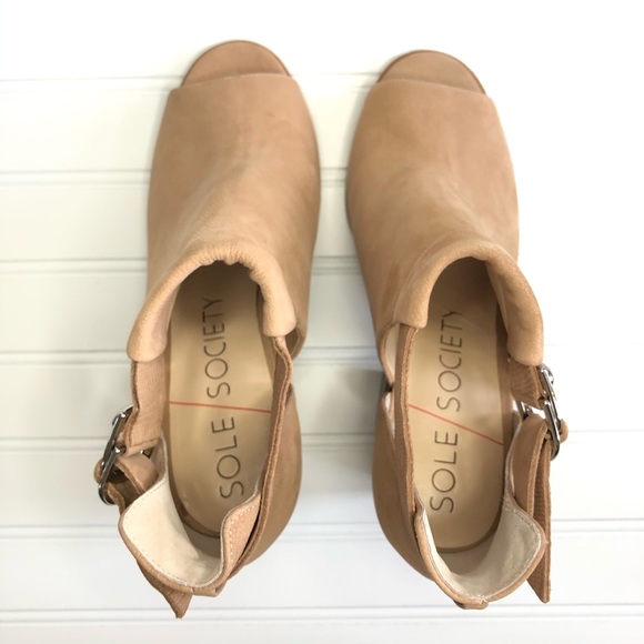 Sole Society NWOB Caprica Peep Toe Sandal~Size 10 - Picture 5 of 6